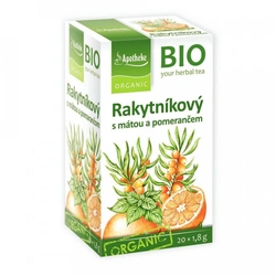 Apotheke BIO Rakytníkový čaj s mátou a pomerančem 20x1,8g