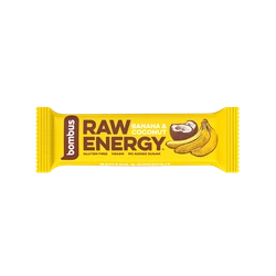 Bombus Raw Energy tyčinka banán a kokos 50 g