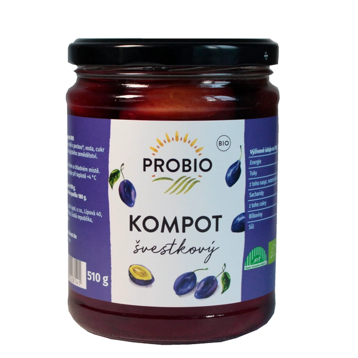 PROBIO Kompot švestkový 510 g BIO