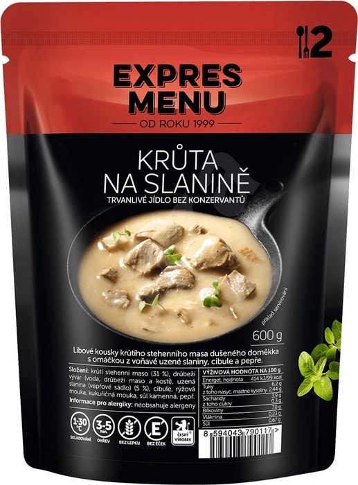 Expres Menu Krůta na slanině 600 g (2 porce)