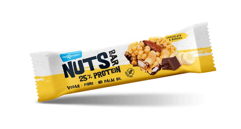 MaxLife Tyčinka Nuts Bar 25% protein čokoláda banán 40 g