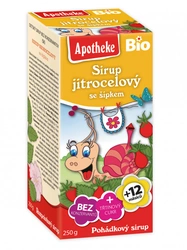 Apotheke Pohádkový sirup Jitrocelový se šípkem 250 g Bio