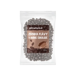 Allnature Zrnka kávy v hořké čokoládě 250g