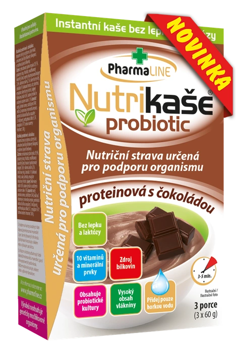 Mogador Nutrikaše Probiotic proteinová s čokoládou 180 g (3x60 g)