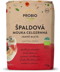 PROBIO Mouka špaldová celozrnná jemně mletá 1kg BIO