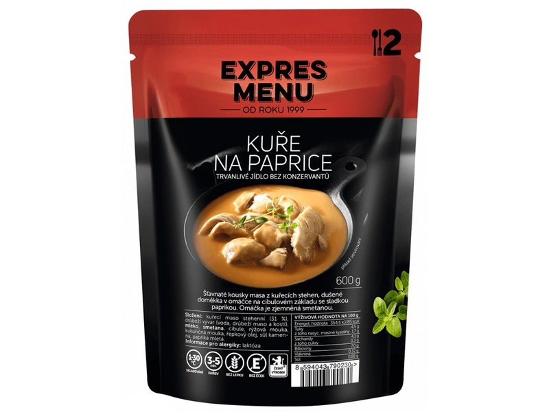 Expres Menu Kuře na paprice 600 g (2 porce)