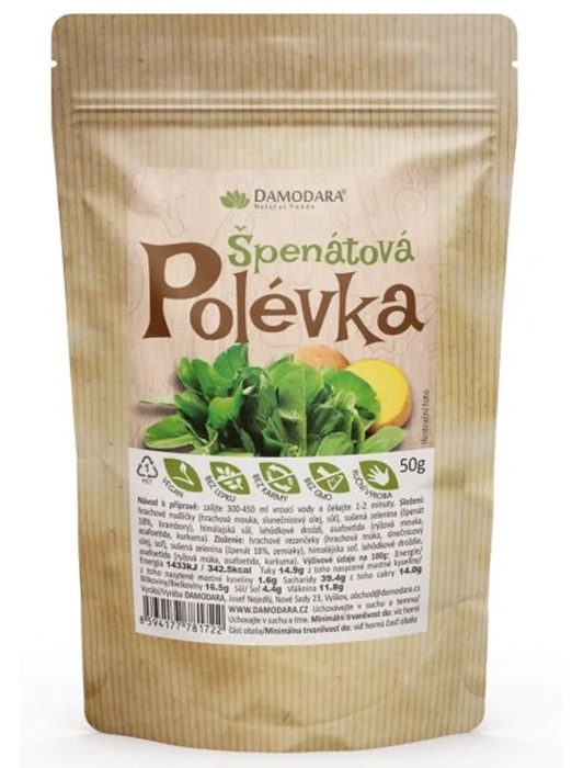 Damodara Instantní polévka špenátová 50 g