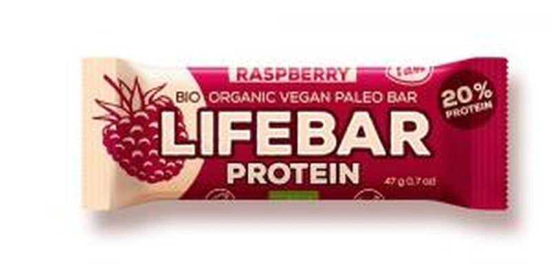 Lifefood Lifebar Protein bio tyčinka malinová 47g