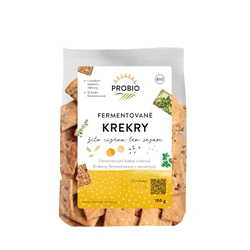 PROBIO Krekry ferentované žito, cizrna, len, sezam 100 g BIO