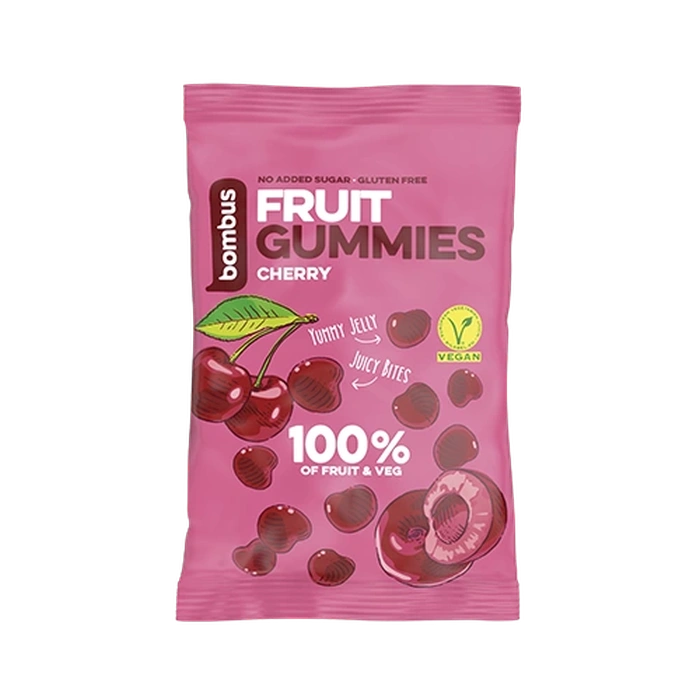 Bombus Fruit Gummies Cherry třešňové bonbony 35 g