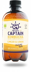 Captain Kombucha Kombucha zázvor a citron 400 ml BIO