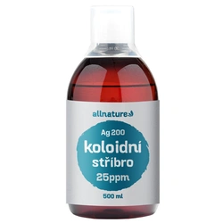 Allnature Koloidní stříbro Ag200 - 25 ppm 500 ml