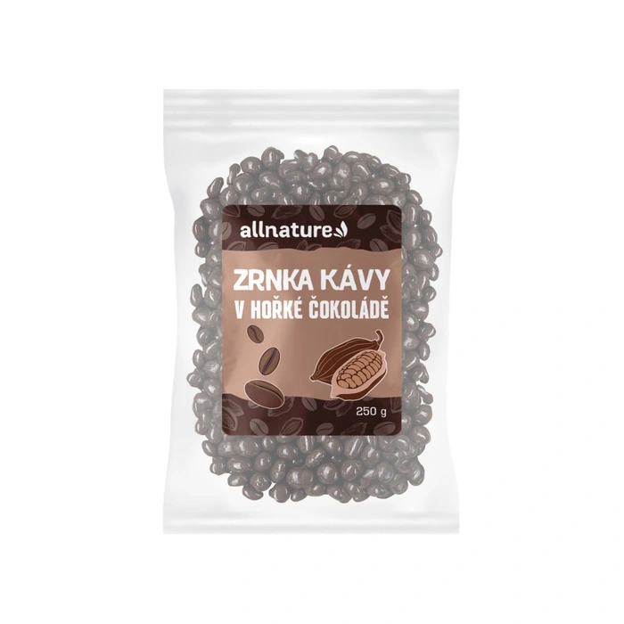 Allnature Zrnka kávy v hořké čokoládě 250g