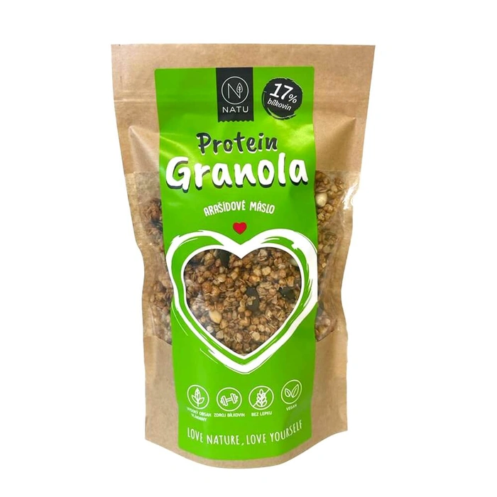 NATU Granola proteinová s arašídovým máslem 300 g