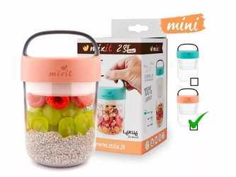 Mixit 2go mini – svačinový box 400 ml (lososový)