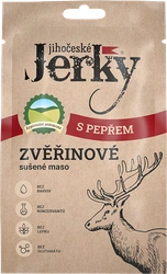 Jihočeské Jerky Zvěřinové s pepřem 20 g