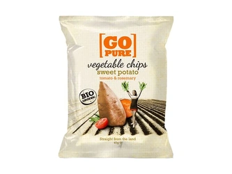 Go Pure Batátové chipsy s rozmarýnem 40 g BIO