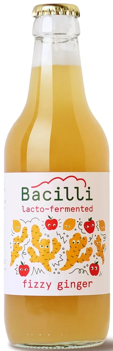 Bacilli Fermentovaná limonáda Fizzy ginger 330 ml BIO