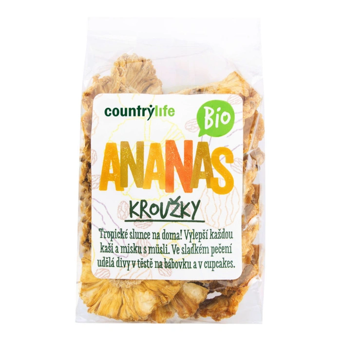 Country Life ananas kroužky 100g BIO