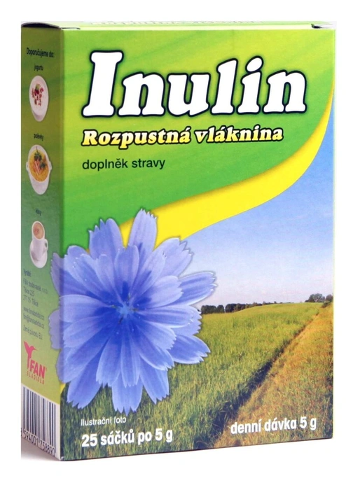 INULIN rozpustná vláknina sáčky 25x5g