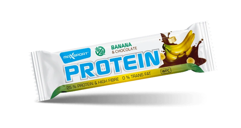 Maxsport Protein Bar proteinová tyčinka banán v čokoládě 50 g