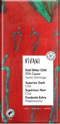 Vivani hořká čokoláda s chilli 100g BIO