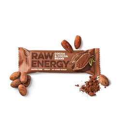 Bombus Raw Energy tyčinka kakao a kakaové boby 50g