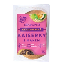 Allnature Bezlepkové kaiserky s mákem 120 g