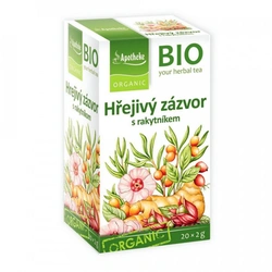 Apotheke BIO Čaj Hřejivý zázvor s rakytníkem 20x2g