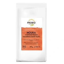 PROBIO Mouka z červené pšenice celozrnná jemně mletá 450g BIO