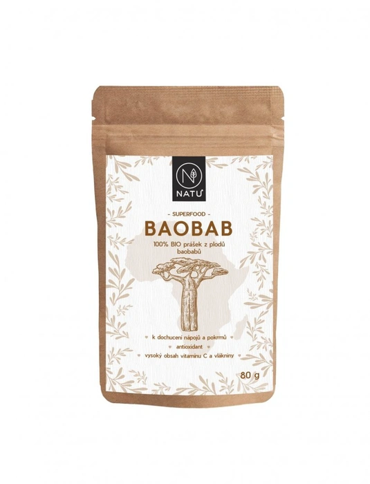 NATU Baobab prášek 80g BIO