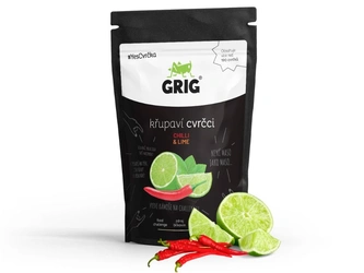 Grig Sušení cvrčci s příchutí chilli a limetka 20 g