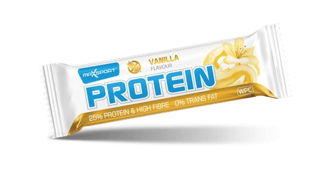 Maxsport Protein Bar proteinová tyčinka vanilková 50 g