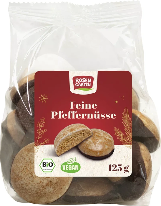 Rosengarten Kořeněné mini perníčky s hořkou čokoládou 125 g BIO