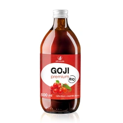 Allnature Goji kustovnice čínská Premium 100% šťáva 500 ml BIO