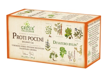 Grešík Devatero bylin Čaj Proti pocení 20x1g