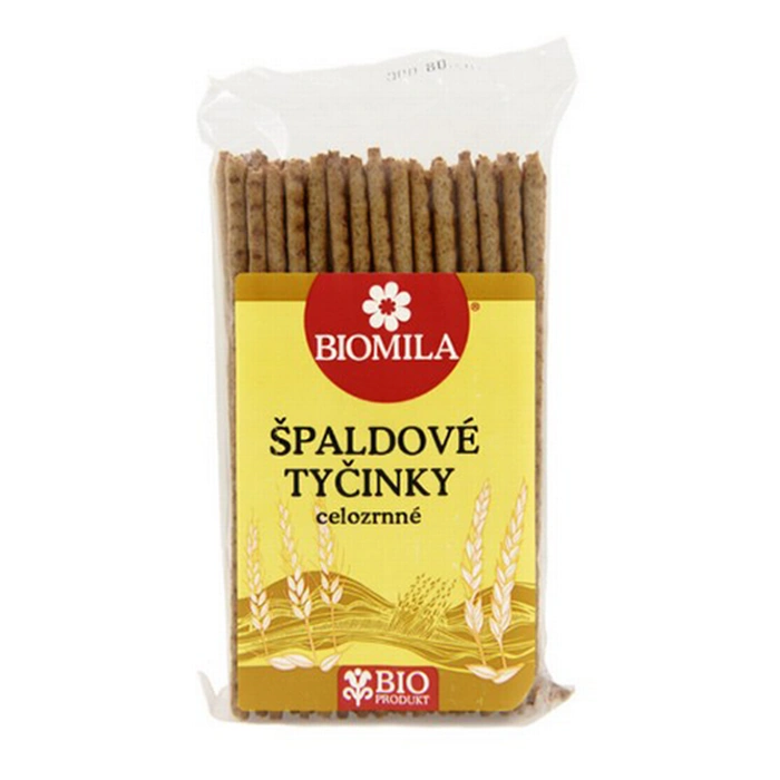 Biomila Tyčinky špaldové celozrnné 150 g BIO