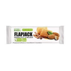 Natural Bars Flapjack mandlový s medem 40g BIO