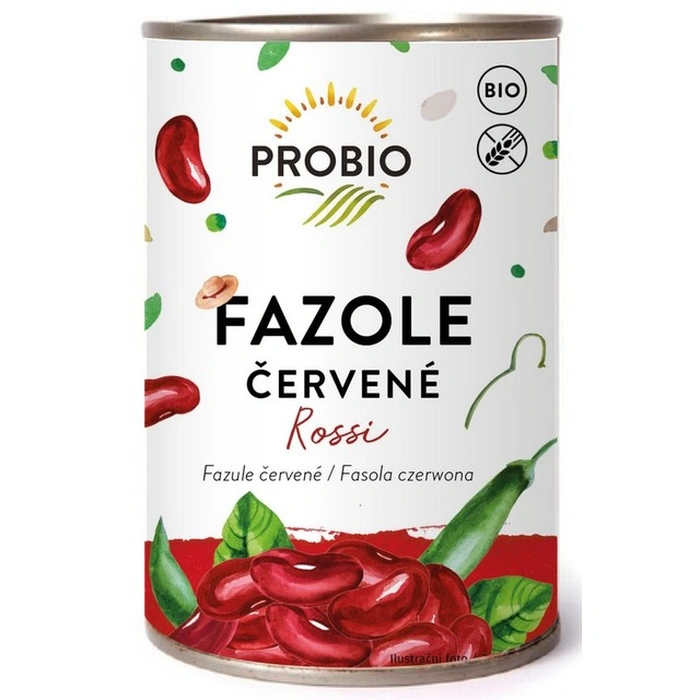 PROBIO Fazole červené Rossi sterilované 400 g BIO