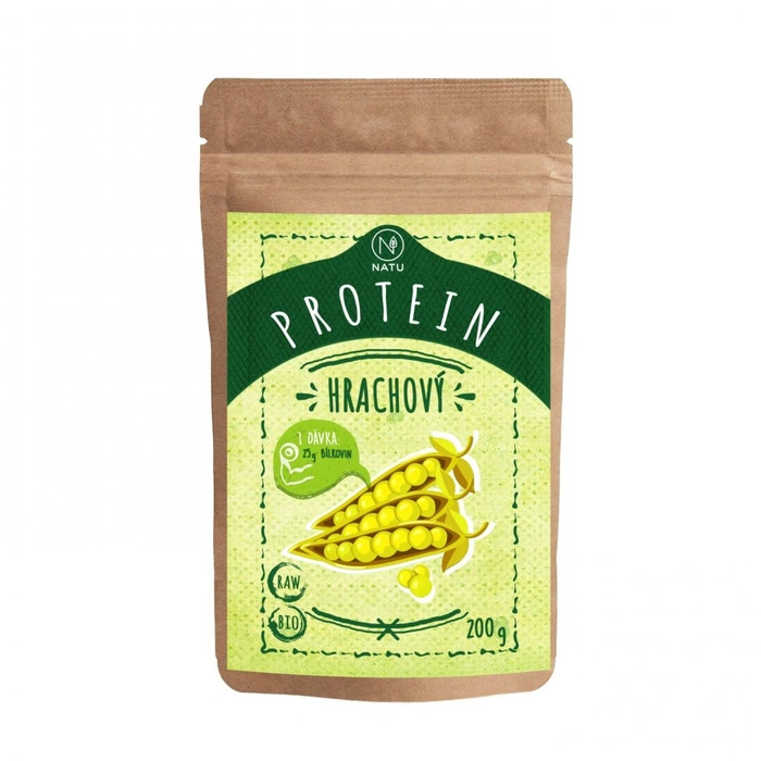 NATU Hrachový protein 200 g BIO